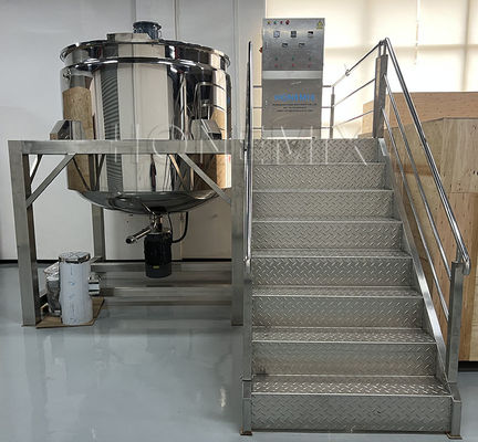 Shower Gel Mixer 3000L Homogenizer Jacket Heating Mixing Tank