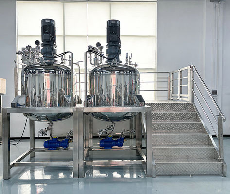 Dual 500L Pot Sealed Lid Mixing Tank Liquid Toner Mixer
