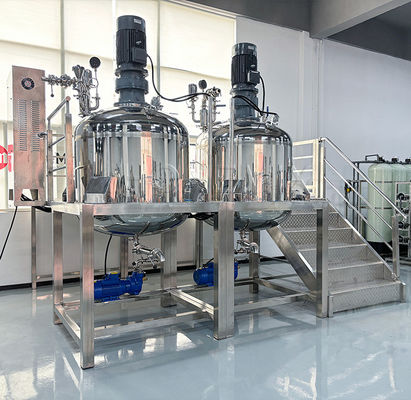 Dual 500L Pot Sealed Lid Mixing Tank Liquid Toner Mixer