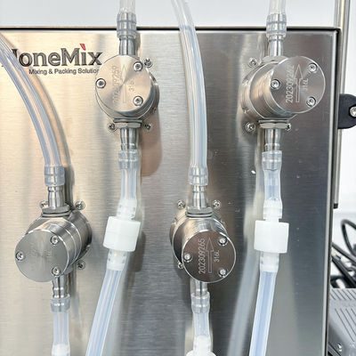 Liquid Bottle Filling Machine Semi Auto Magnetic Pump Filler four head