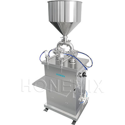 Vertical Piston Filling Machine Pneumatic Control Cream Filler Machine 2 Heads
