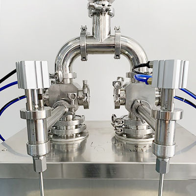 2 HeadsCosmetic Lip Gross Filling Equipment Vaseline Heated Filling Machine