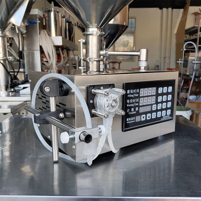 Liquid Oil Bottle Filling Machine Semi Auto Peristaltic Pump Table-Top Filler