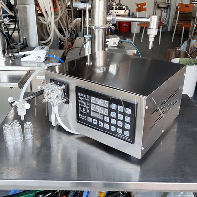 Liquid Oil Bottle Filling Machine Semi Auto Peristaltic Pump Table-Top Filler
