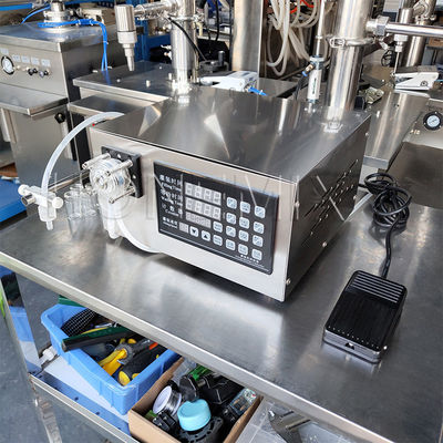 Liquid Oil Bottle Filling Machine Semi Auto Peristaltic Pump Table-Top Filler