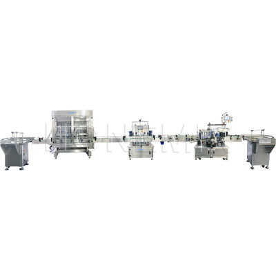 Cream Filling Machine Ten Nozzles Filling Capping Labeling Line