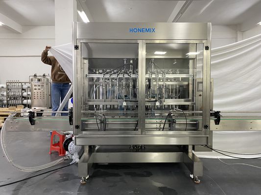 Cream Filling Machine Ten Nozzles Filling Capping Labeling Line