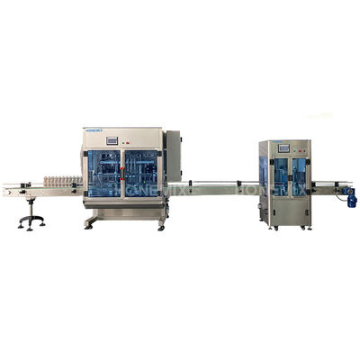 Cosmetics Cream Lotion Filling Machine Six Nozzles Filling Capping  Machine