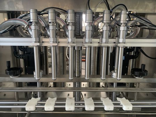 Cosmetics Cream Lotion Filling Machine Six Nozzles Filling Capping  Machine