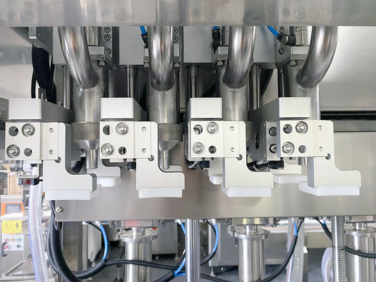 Automatic Body Lotion Cream Filling Line Cap Pressing Screwing Machine