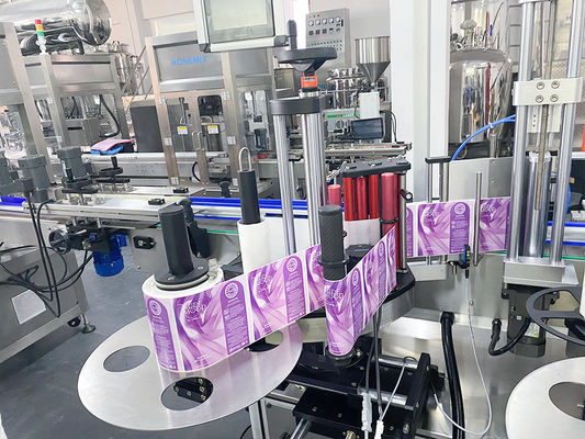 Automatic Body Lotion Cream Filling Line Cap Pressing Screwing Machine