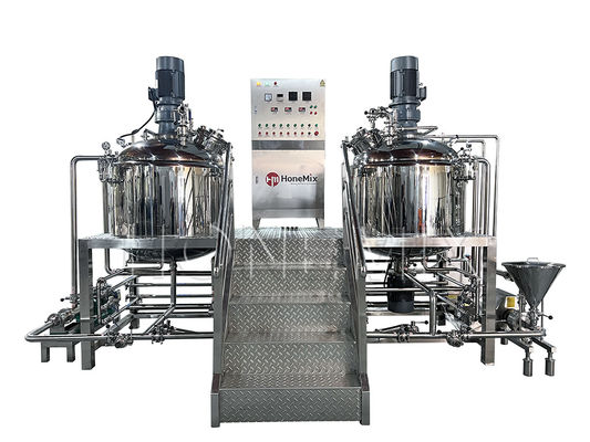 Vacuum Emulsifying Mixer Body Cream Lotion Making Machine