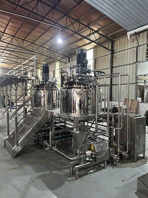 Vacuum Emulsifying Mixer Body Cream Lotion Making Machine