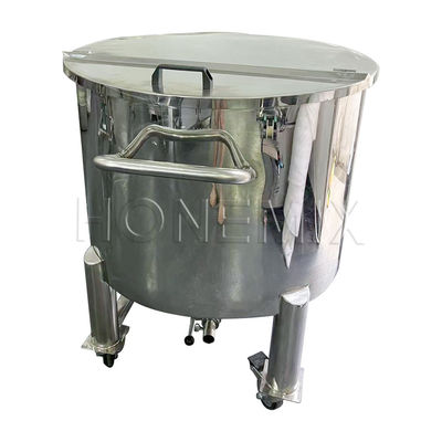 Sanitary RO Water Treatment Plant Tank Stainless Steel Half Open Lid Storage Tank