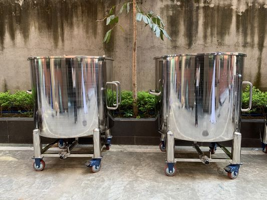 Sanitary RO Water Treatment Plant Tank Stainless Steel Half Open Lid Storage Tank
