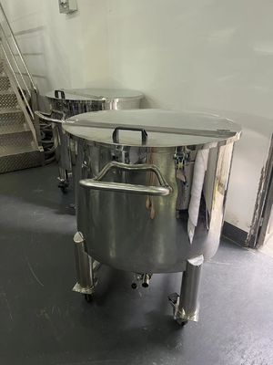Sanitary RO Water Treatment Plant Tank Stainless Steel Half Open Lid Storage Tank