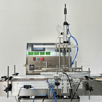 liquid detergent 4 Nozzles Liquid Magnetic Pump Filling Machine