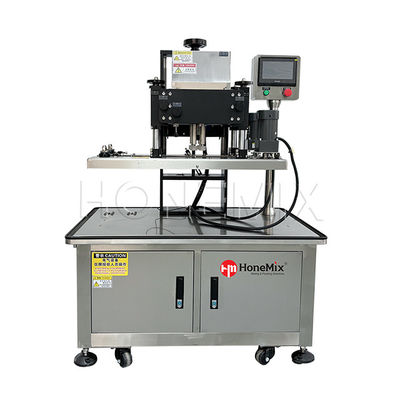 Electric Automatic Bottle Screw Capping Machine Four Wheels Filling Line