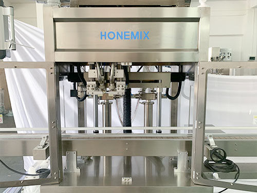 Automatic Cosmetic Cream Filling Line Cap Pressing Screwing Machine
